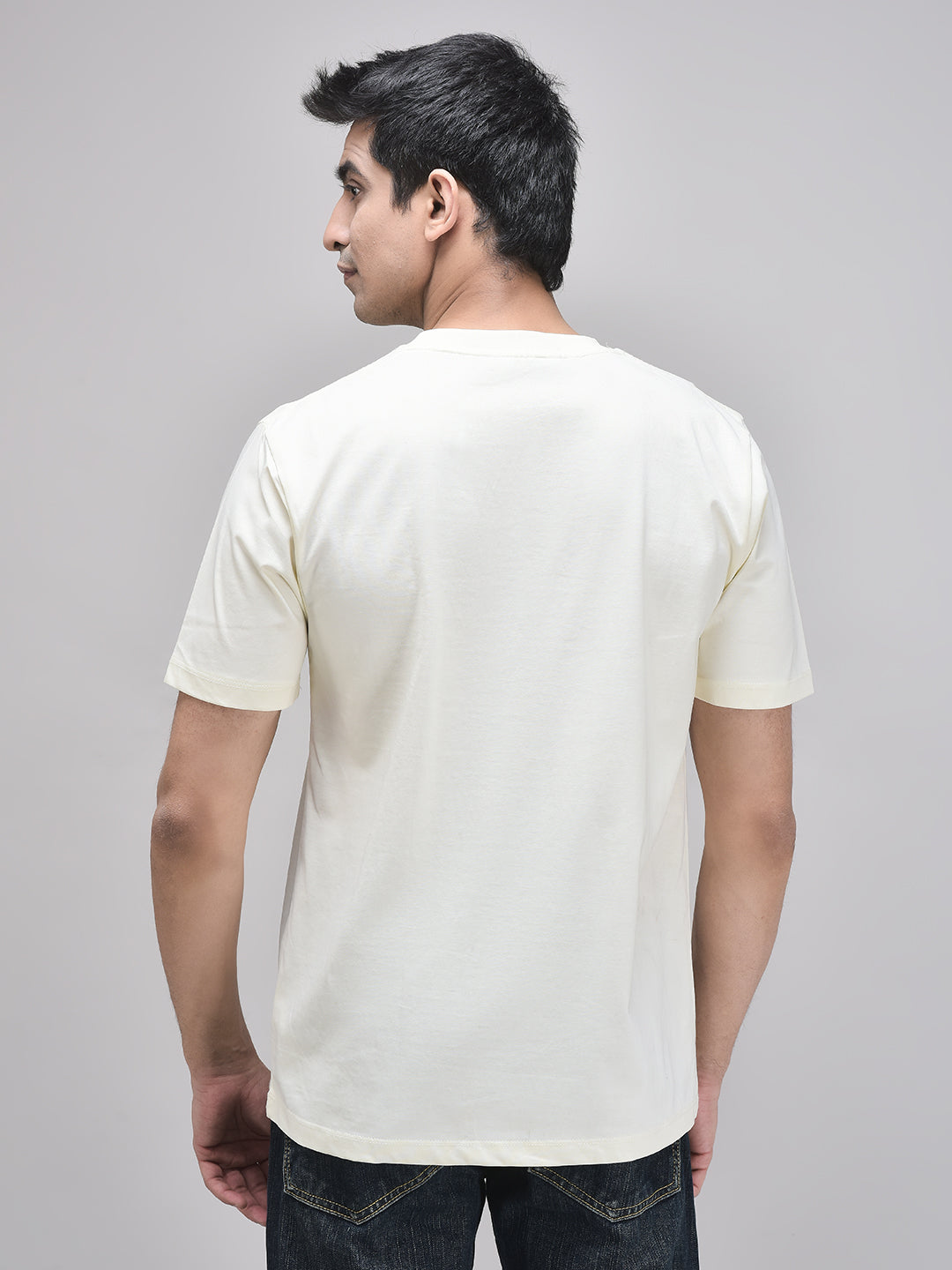 SAY WHAT! BEIGE T-SHIRT