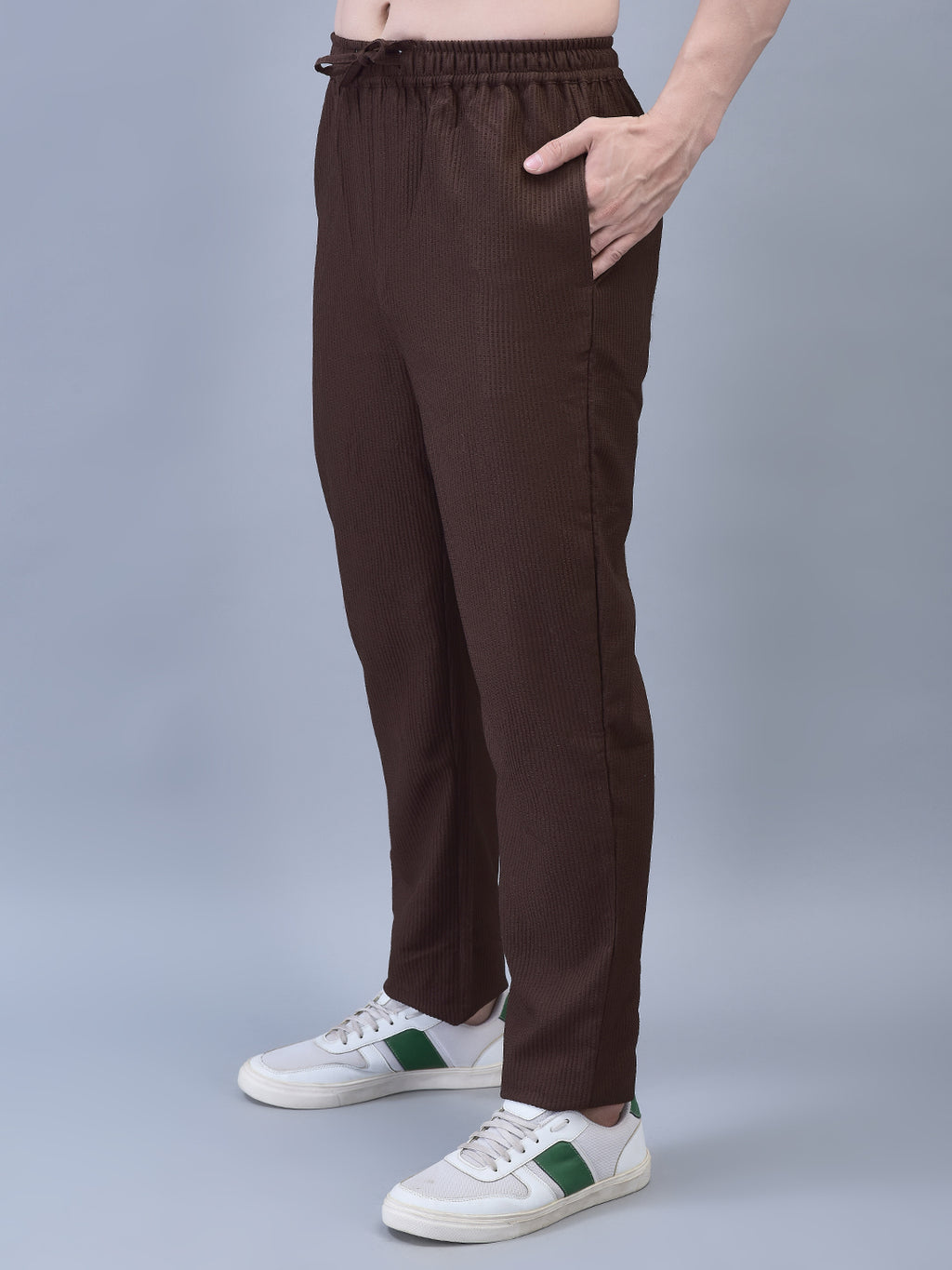 Camp collar shirt and matching pants – raised texture co-ord