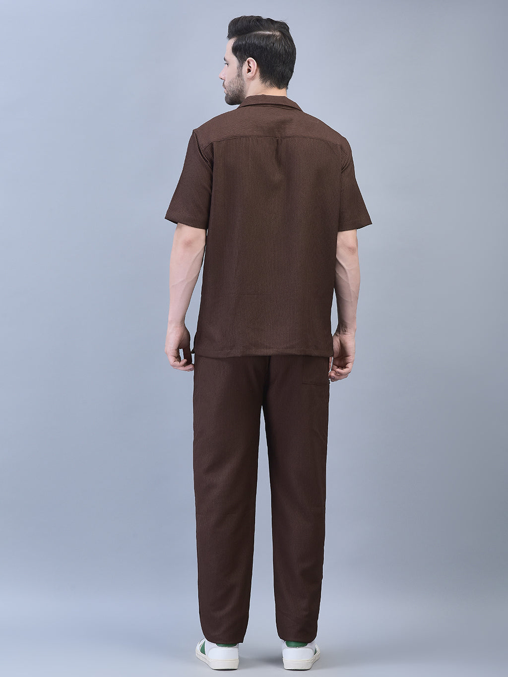 Breathable brown co-ord set for Indian men