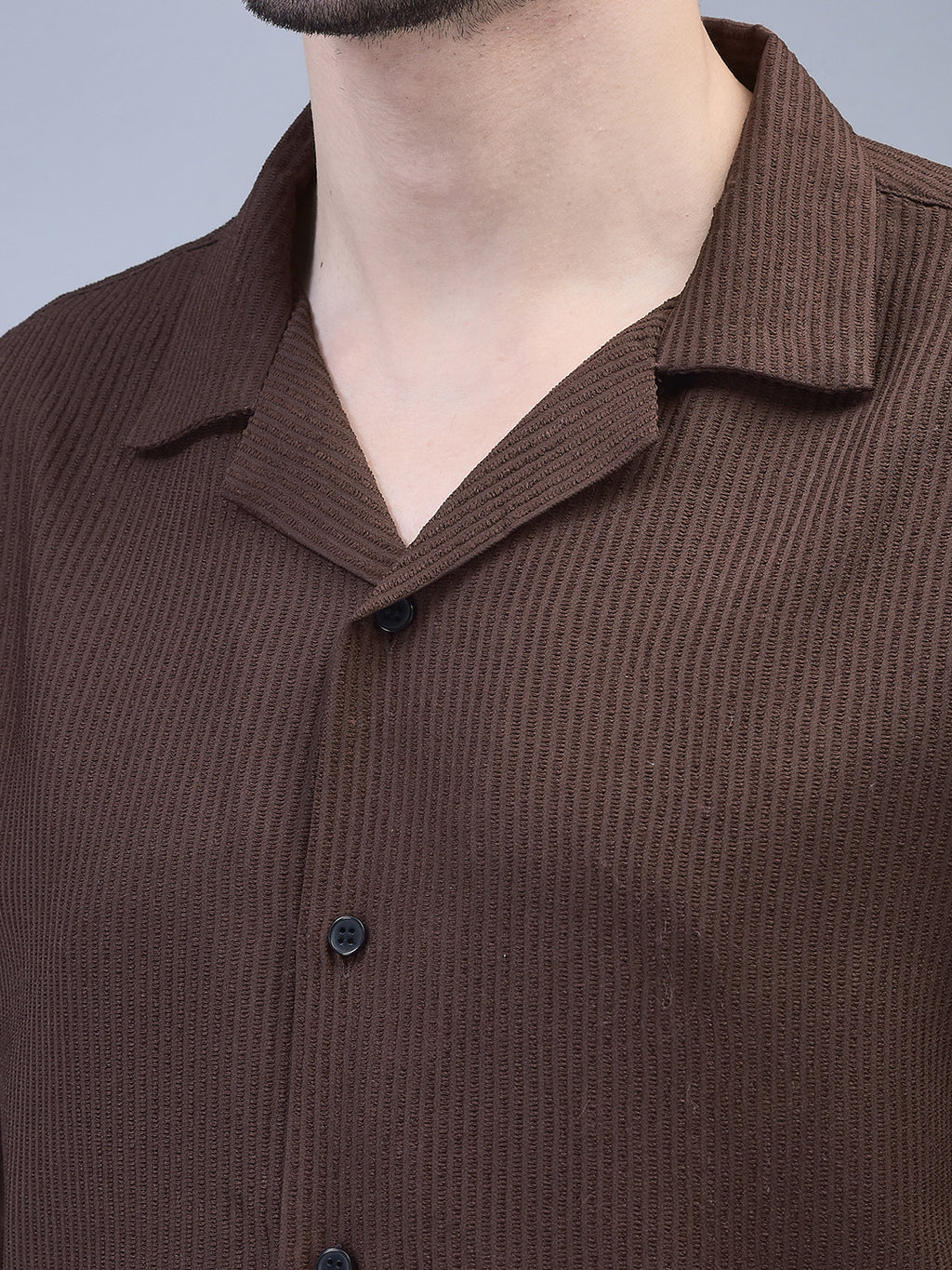 Breathable brown co-ord set for Indian men
