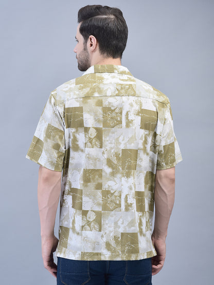 TEXTURED ABSTRACT PRINT SHIRT