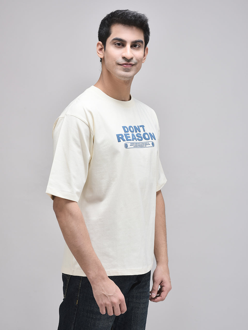 DON'T REASON BEIGE T-SHIRT
