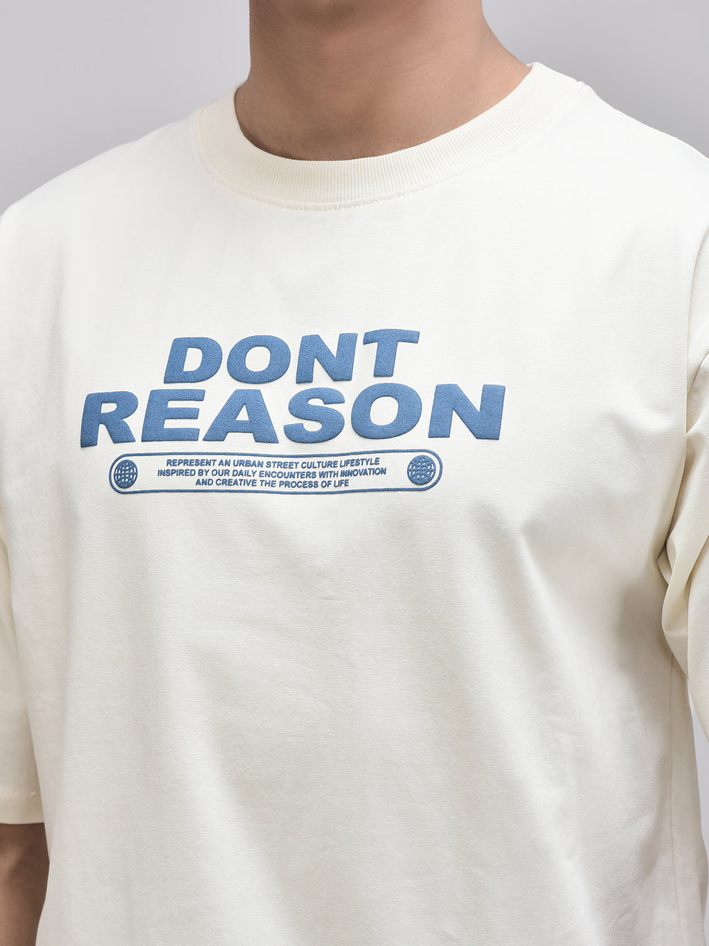 DON'T REASON BEIGE T-SHIRT