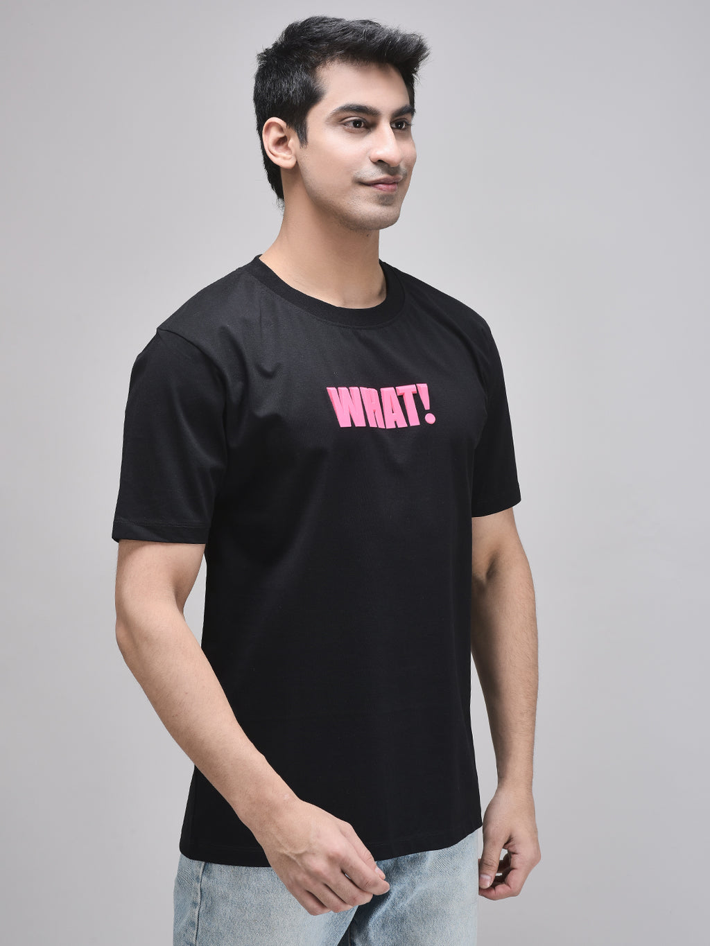 WHAT! 3D PRINT BLACK T-SHIRT