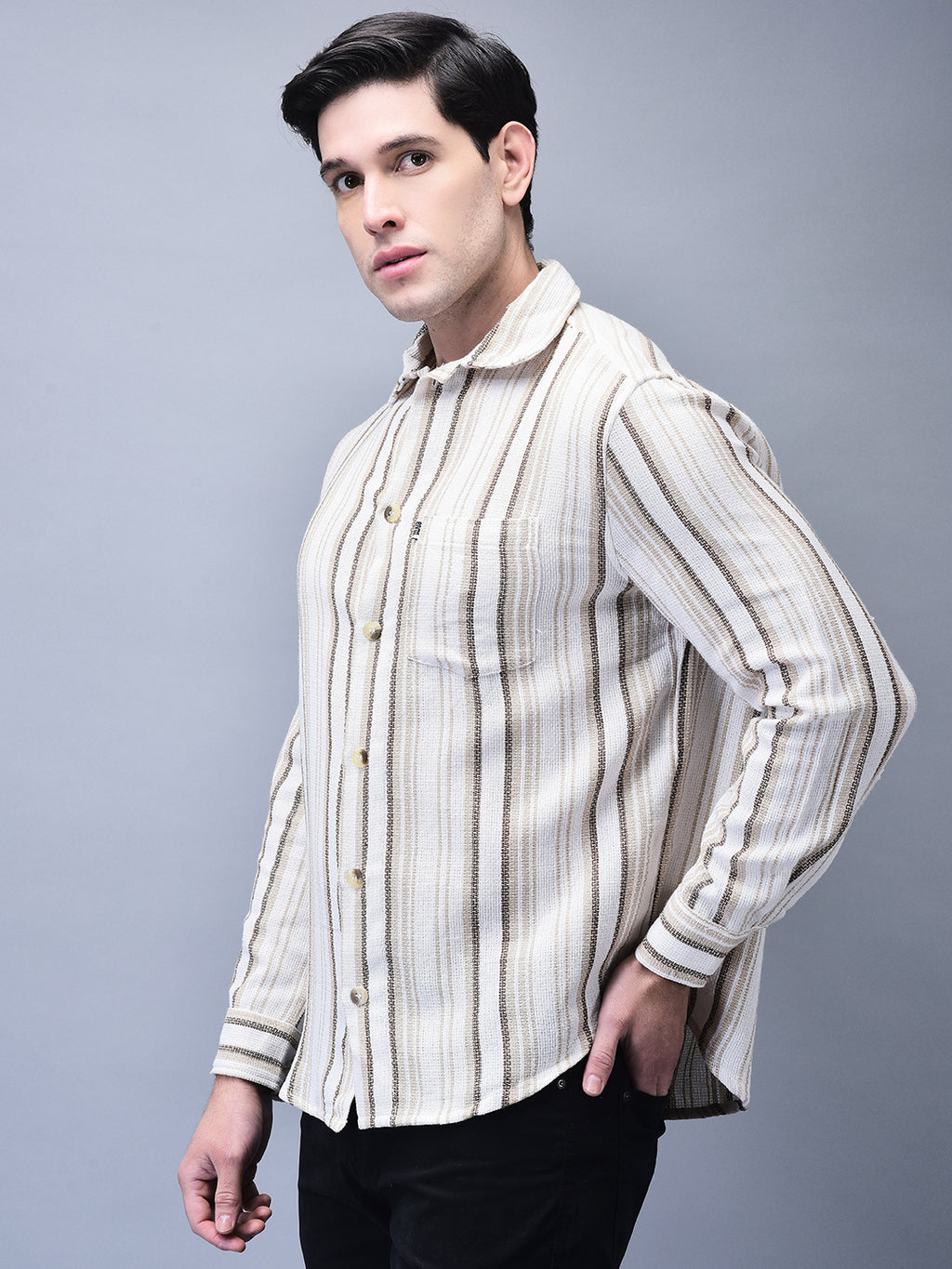 OVERSIZED COTTON BEACH SHACKET