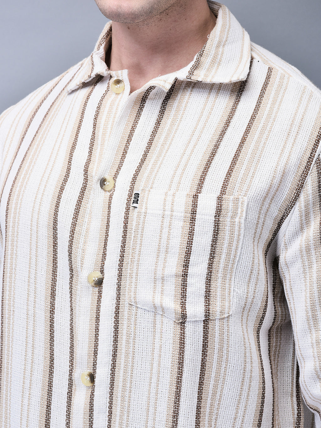 OVERSIZED COTTON BEACH SHACKET