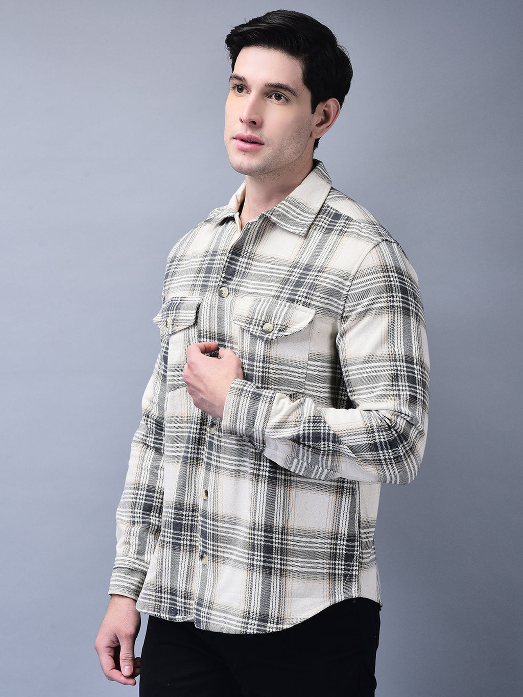 UNISEX BEIGE CASUAL SHACKET