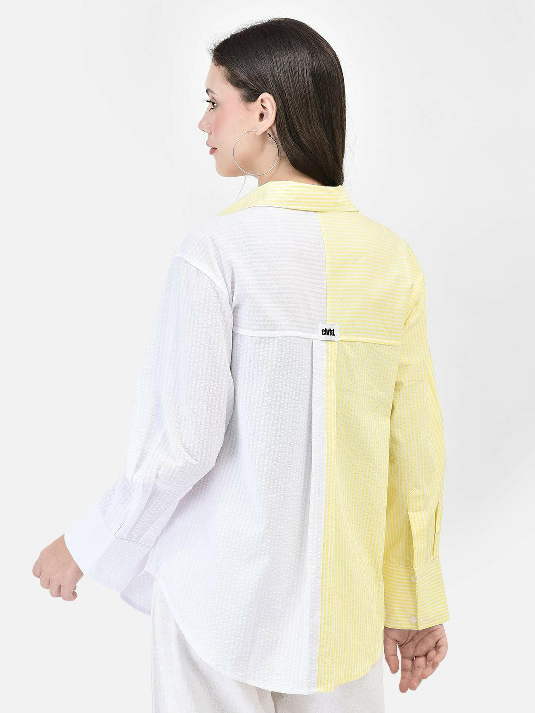 LEMON ZEST SEERSUCKER SHIRT