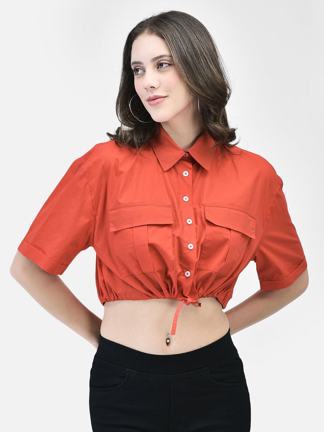 Model wearing a red colored cropped shirt with front pockets, paired with black high-waisted pants and black heels.
Meta Tags:
Red Cropped Shirt with Front Pockets | elvtd. Fashion
Elevate your casual look with this Olive Moss cropped shirt featuring front pockets and a stylish tie-front. Perfect for pairing with high-waisted pants for a chic and modern outfit.
Keywords: Red cropped shirt, front pocket shirt, women's casual shirt, tie-front shirt, Red fashion top 