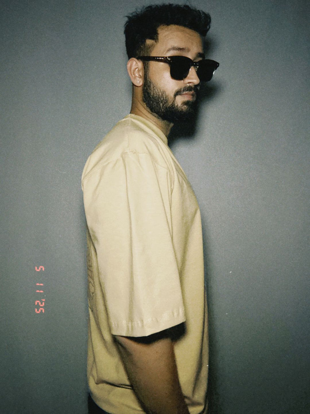 ORIGINAL-UNUSUAL TAN OVERSIZED T SHIRT