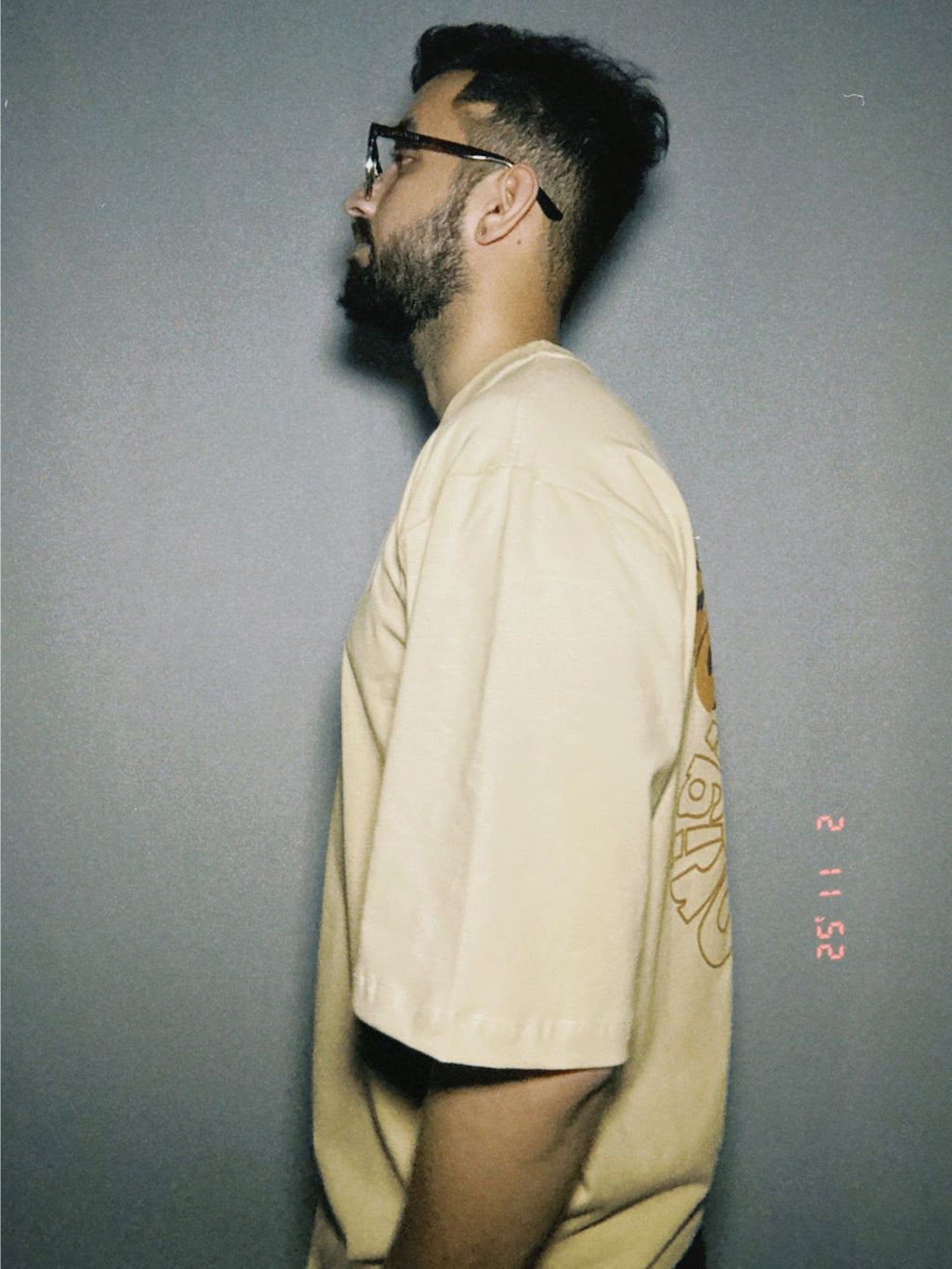 ORIGINAL-UNUSUAL TAN OVERSIZED T SHIRT