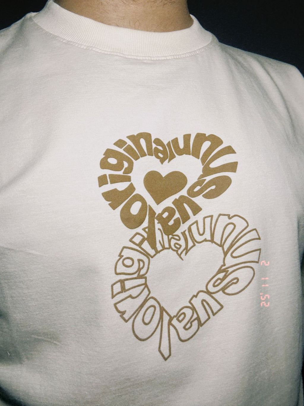 ORIGINAL - UNUSUAL BEIGE OVERSIZED T SHIRT